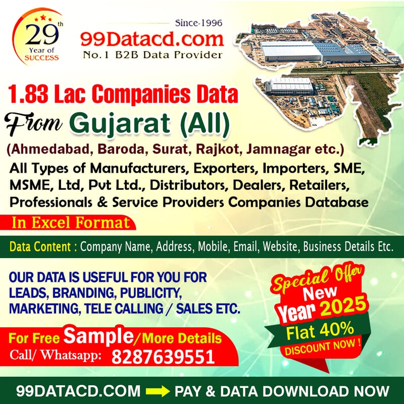 Verified Ahmedabad Company List – Updated & Verified