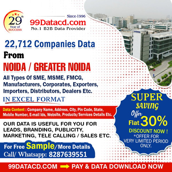 Buy Verified List of Manufacturing Companies in Noida
