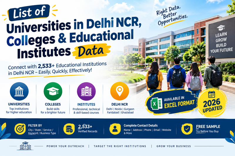 List of Higher Education Institutions in Delhi NCR – 2026 Guide