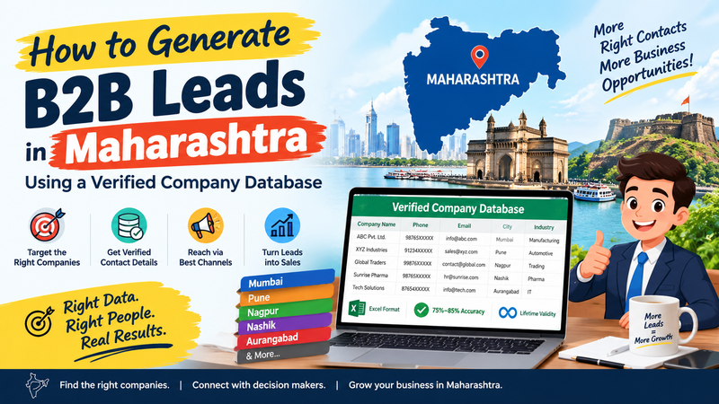 Get More B2B Leads in Maharashtra Without Wasting Weeks on Research