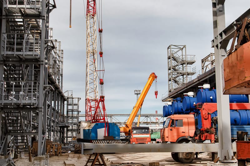 INSTALLATION OF INDUSTRIAL EQUIPMENT AND PIPES