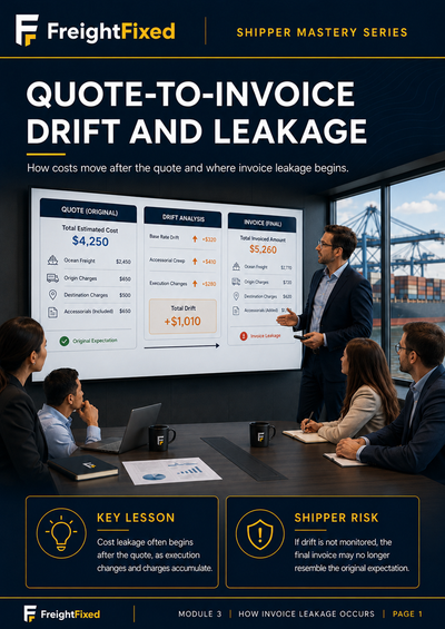 How Freight Invoices Drift After the Quote