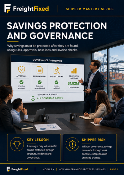How Freight Governance Protects Savings