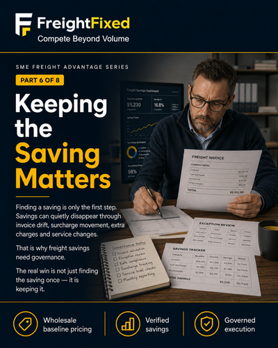 Keeping The Savings Matters
