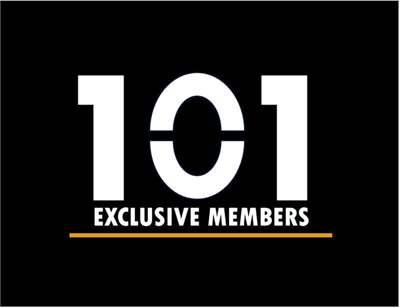 AN EXCLUSIVE CLUB FOR 101 MEMBERS