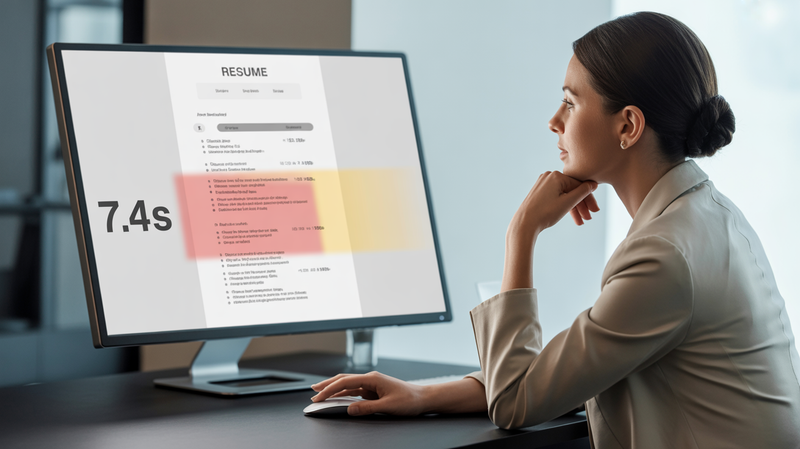 המדע מאחורי 7.4 השניות: מה באמת קורה כשהמגייסים פותחים את קורות החיים שלכם?