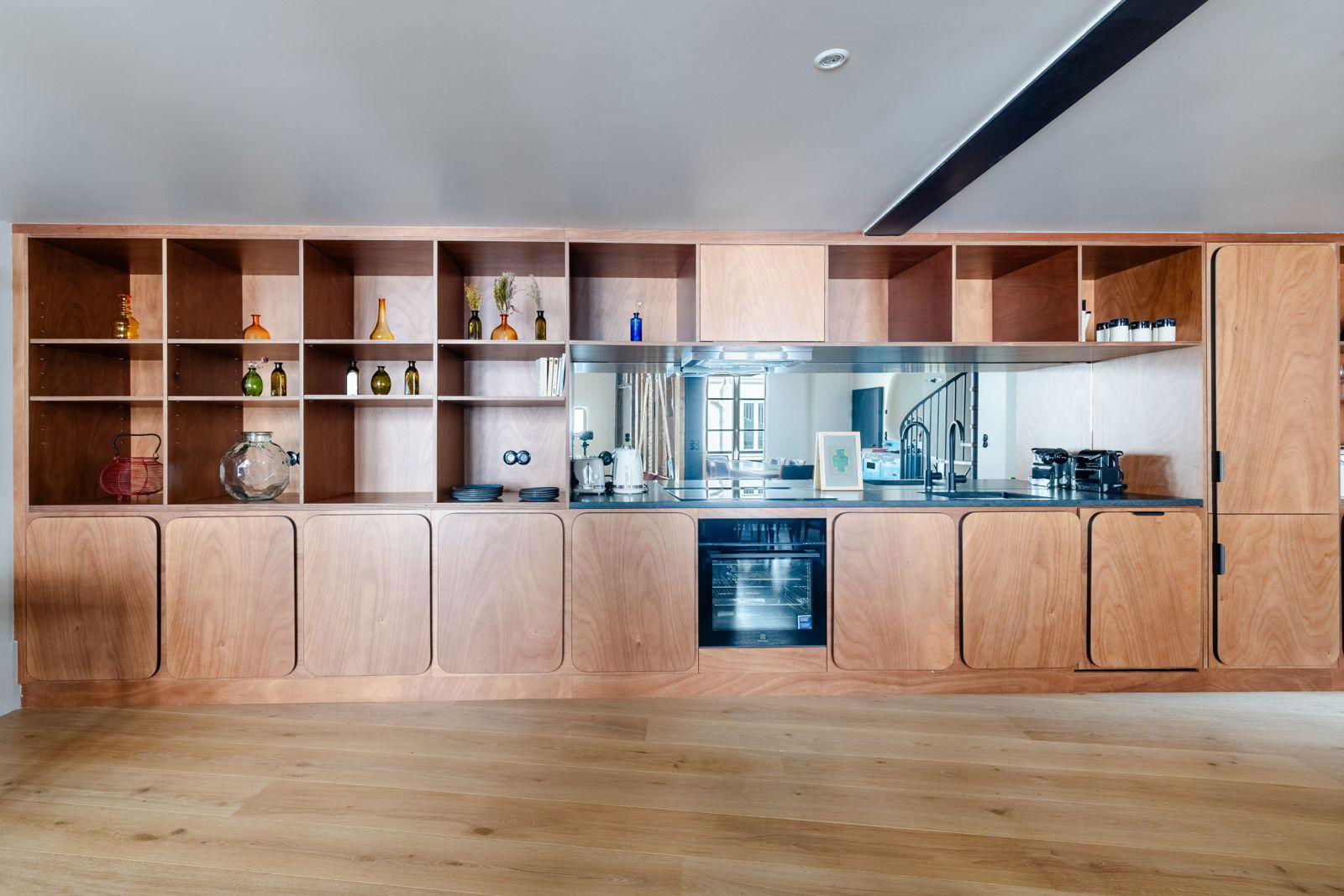 Duplex refait par architecte dans le Marais