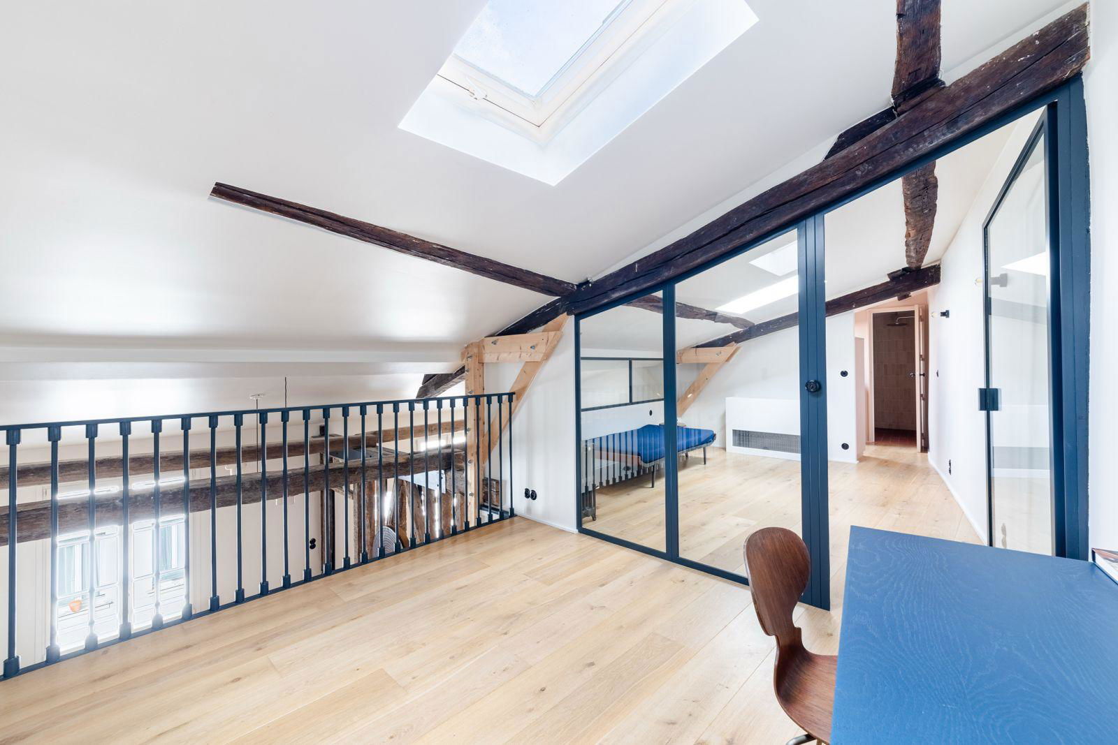 Duplex refait par architecte dans le Marais