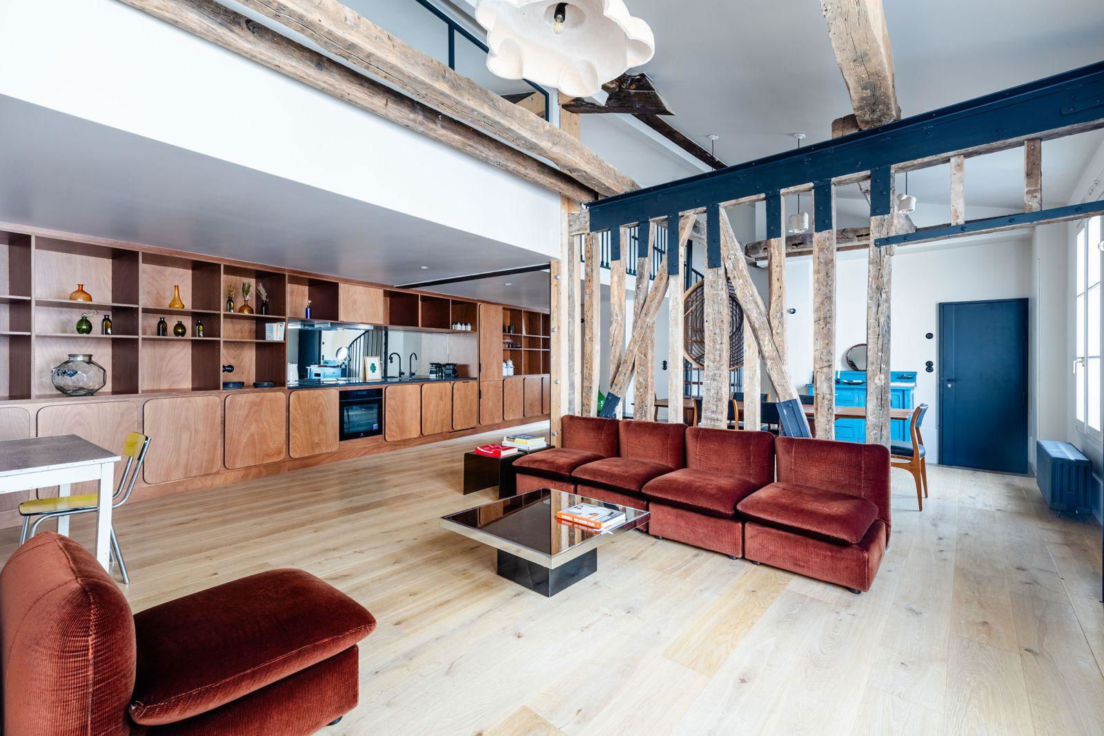 Duplex refait par architecte dans le Marais