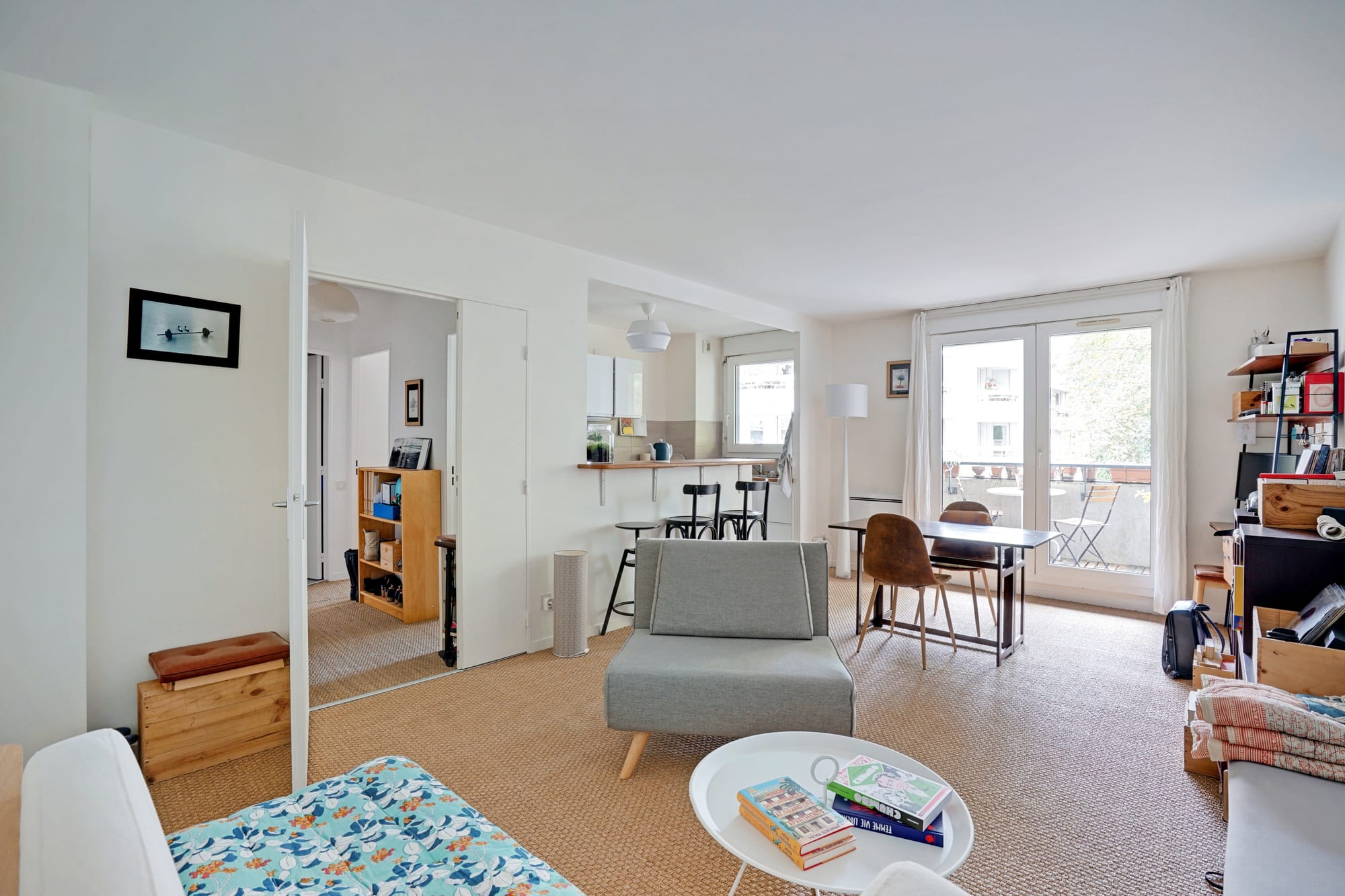 2 pièces au calme avec balcon et vue sur la verdure 