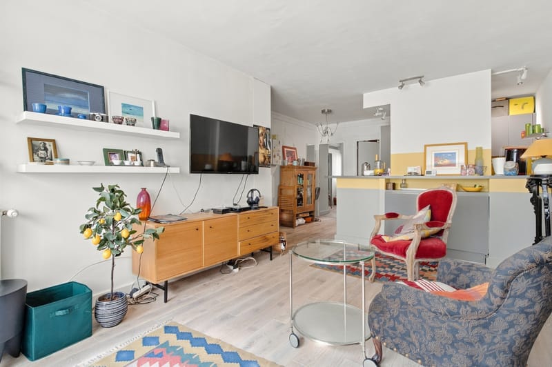 Village Jourdain : 3 pièces au calme absolu et au plan parfaitement optimisé