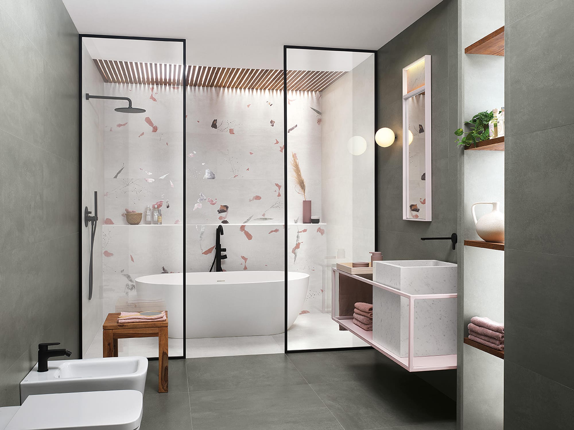 2D & 3D Bathroom Interior Design