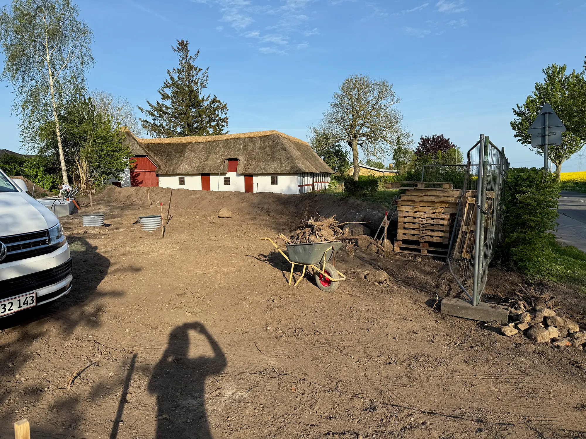 Oprydning på grunden