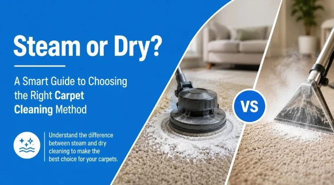 Steam or Dry? A Smart Guide to Choosing the Right Carpet Cleaning Method