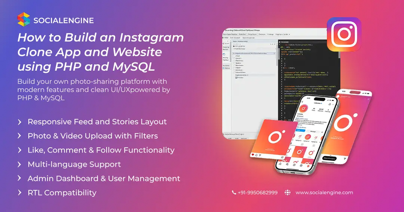 How to Build an Instagram Clone App and Website using PHP and MySQL