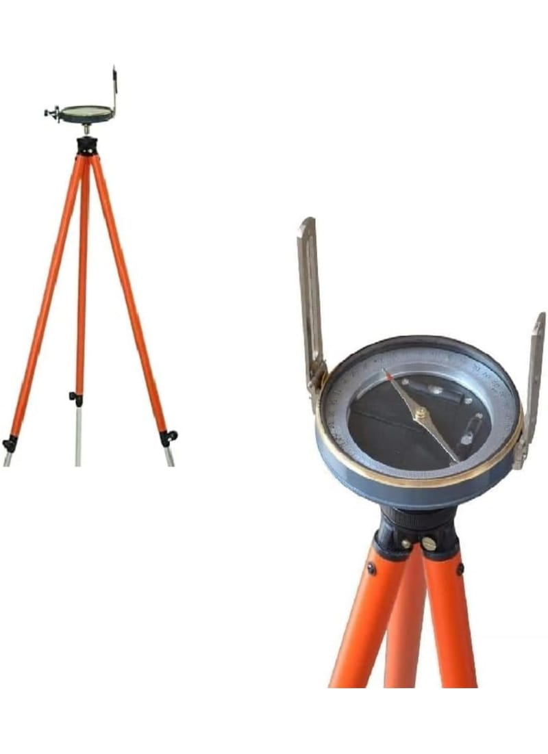 Compass Box Standing Unit Prismatic Compass with Stand – Precision Survey Compass for Field Navi