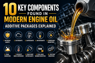 10 Key Components Found in Modern Engine Oil Additive Packages Explained