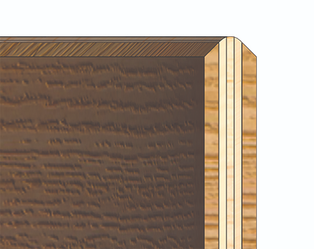 CLASSIC OAK BEARING EDGE Dual 45-degree bearing edge for added focus, attach, and tuning control. A 3-ply maple core is used at this shell's core for the apex of the bearing edge for even head to edge contact. The oak inner/outer plies maximize attack and stick definition for a sound with dark presence and sculpted definition.