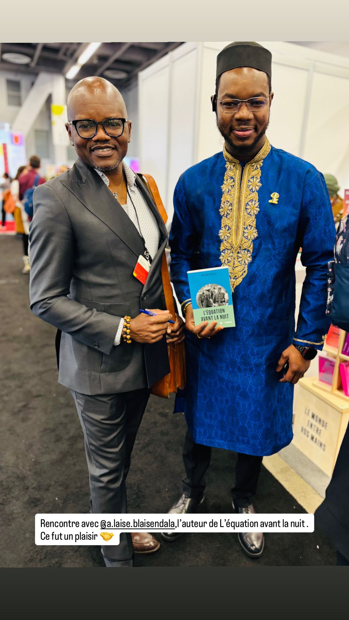 Avec Blaise Ndala, écrivain congolais