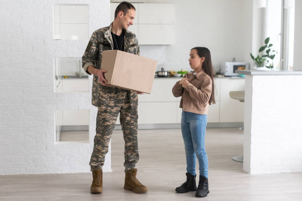 Veteran family moving into a new home