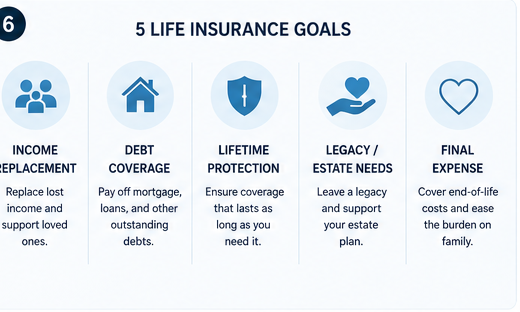 Five common goals a life insurance policy is designed to solve