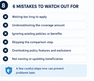 Common mistakes seniors make when buying term life insurance