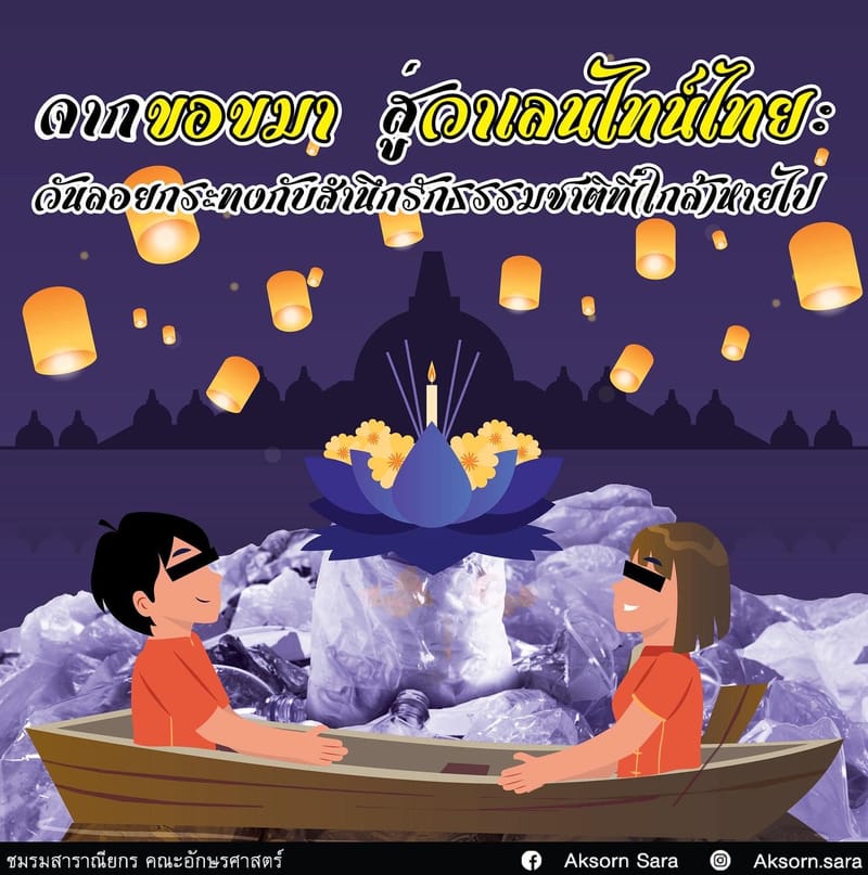 จากขอขมา สู่วาเลนไทน์ไทย : วันลอยกระทงกับสำนึกรักธรรมชาติที่(ใกล้)หายไป