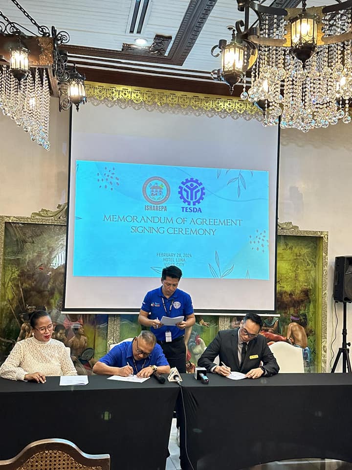 TESDA and ISHAREPA Memorandum of Agreement Signing