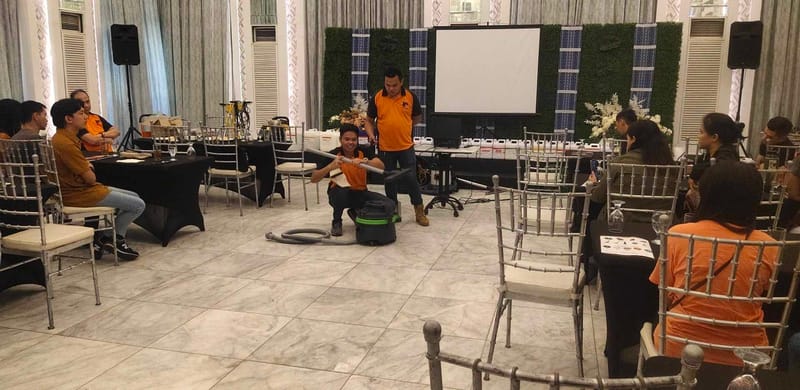 Floor Care Training and Product Demonstratioin