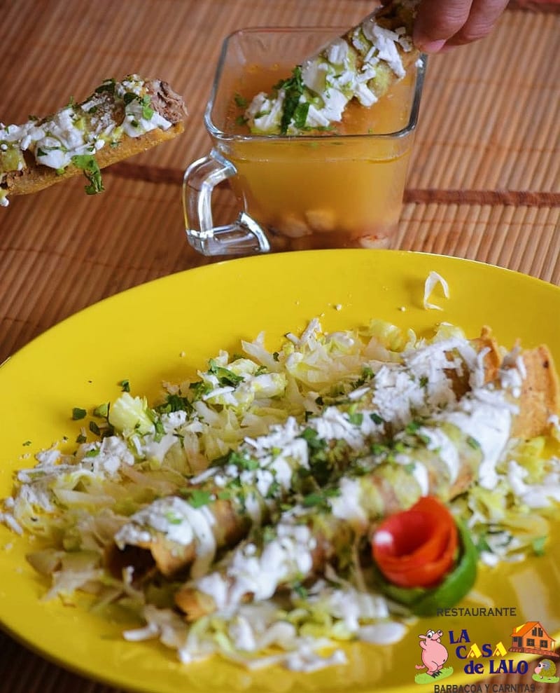 Flautas de Barbacoa de Borrego