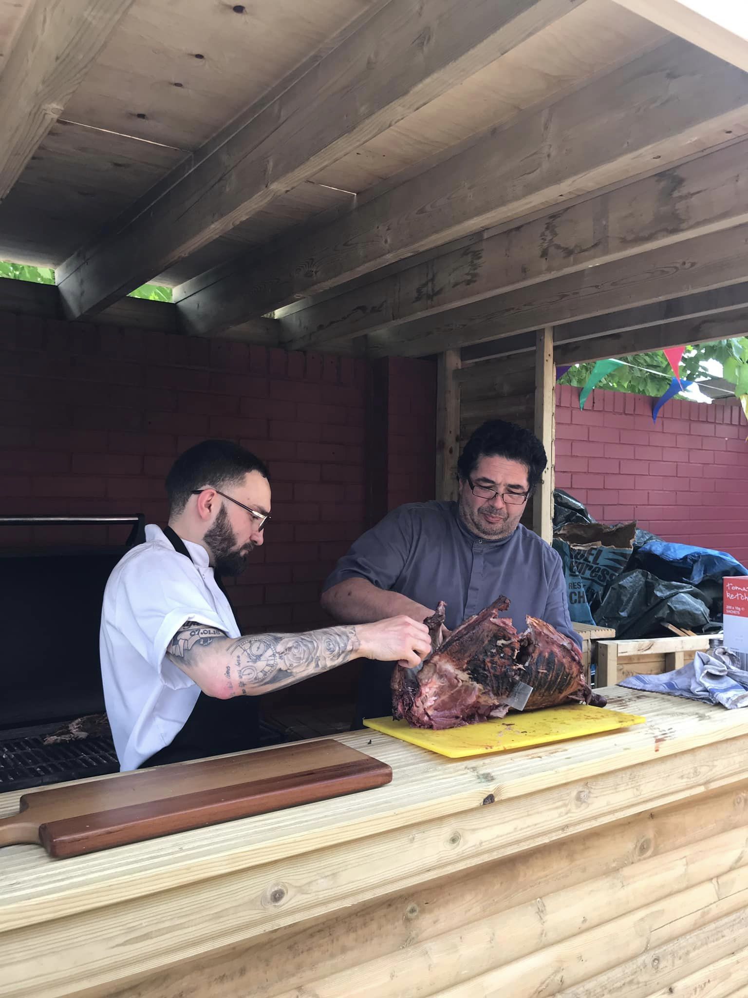 Outdoor barbeque and grill for summer