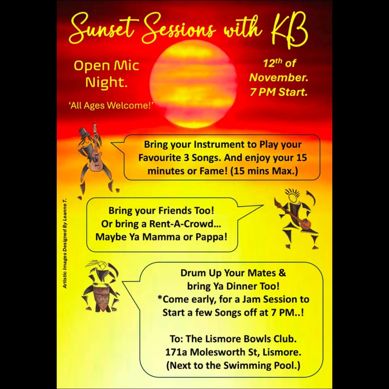 Open Mic Night - Sunset Sessions w/KB
