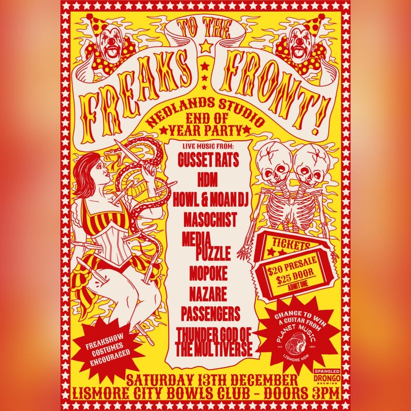 Freaks to the Front - Nedlands Studio - End of year party