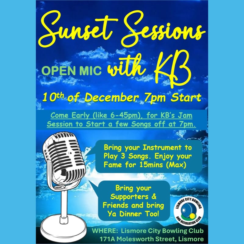 Open Mic Night - Sunset Sessions w/KB