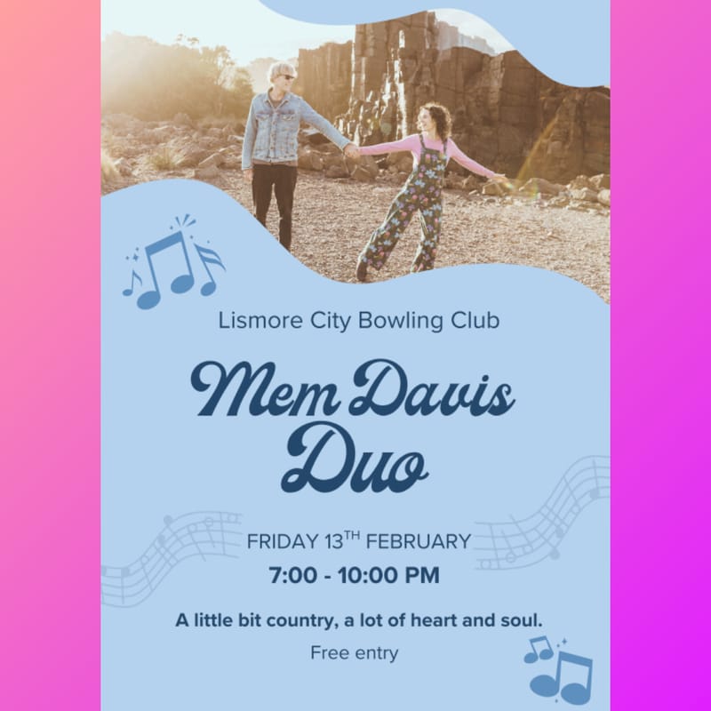 Mem Davis Duo @ the Bowlo