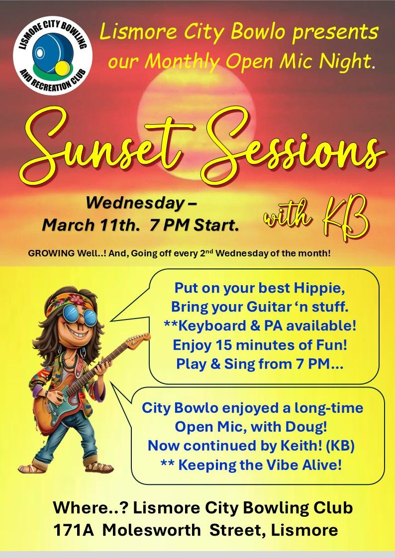 Open Mic Night - Sunset Sessions w/KB