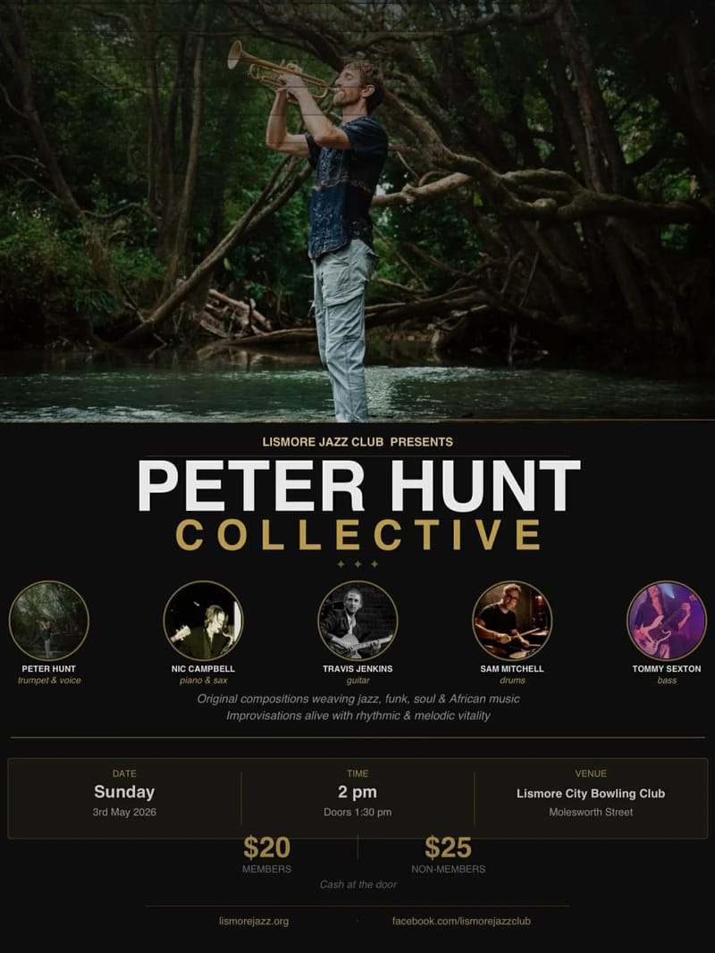 Lismore Jazz Club - Peter Hunt Collective