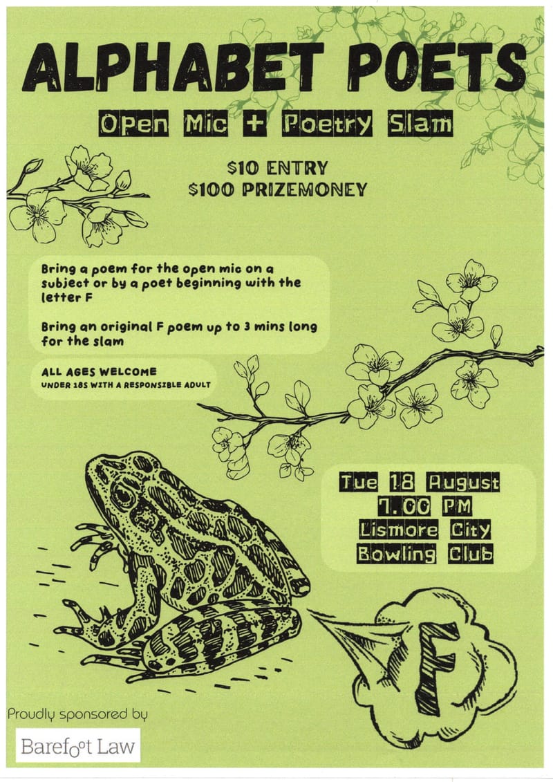 ALPHABET POETS OPEN MIC AND POETRY SLAM