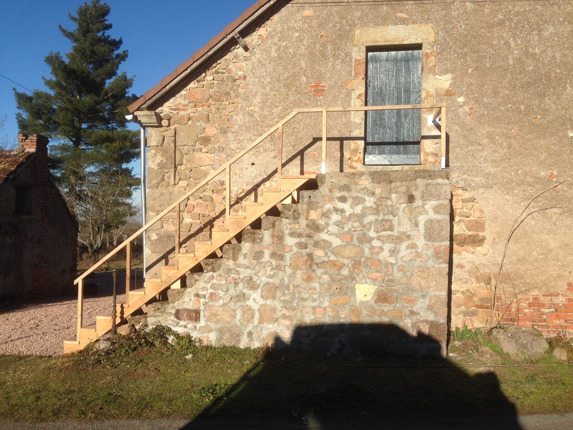 nouvel escalier en bois