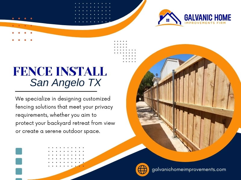 Fence Install San Angelo TX