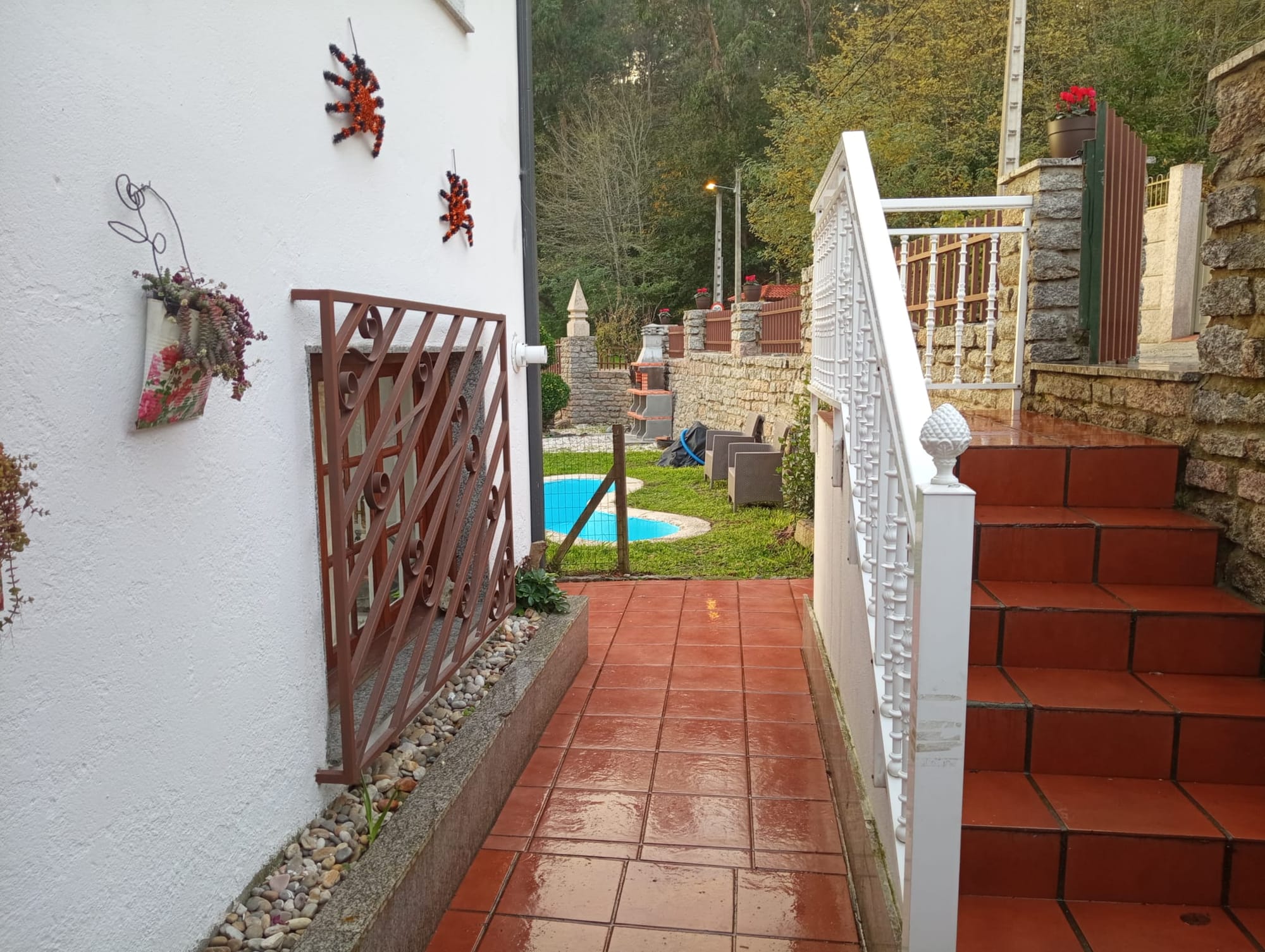 PASILLO DEL JARDIN Y PISCINA