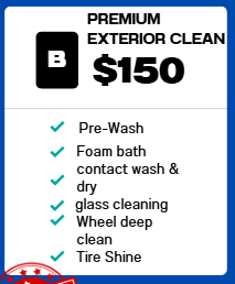 Premium exterior clean