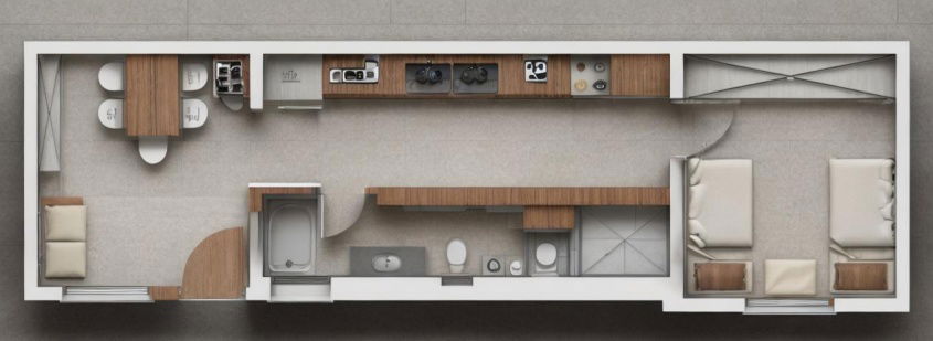 תכנון יחידת דיור קטנה להשכרה