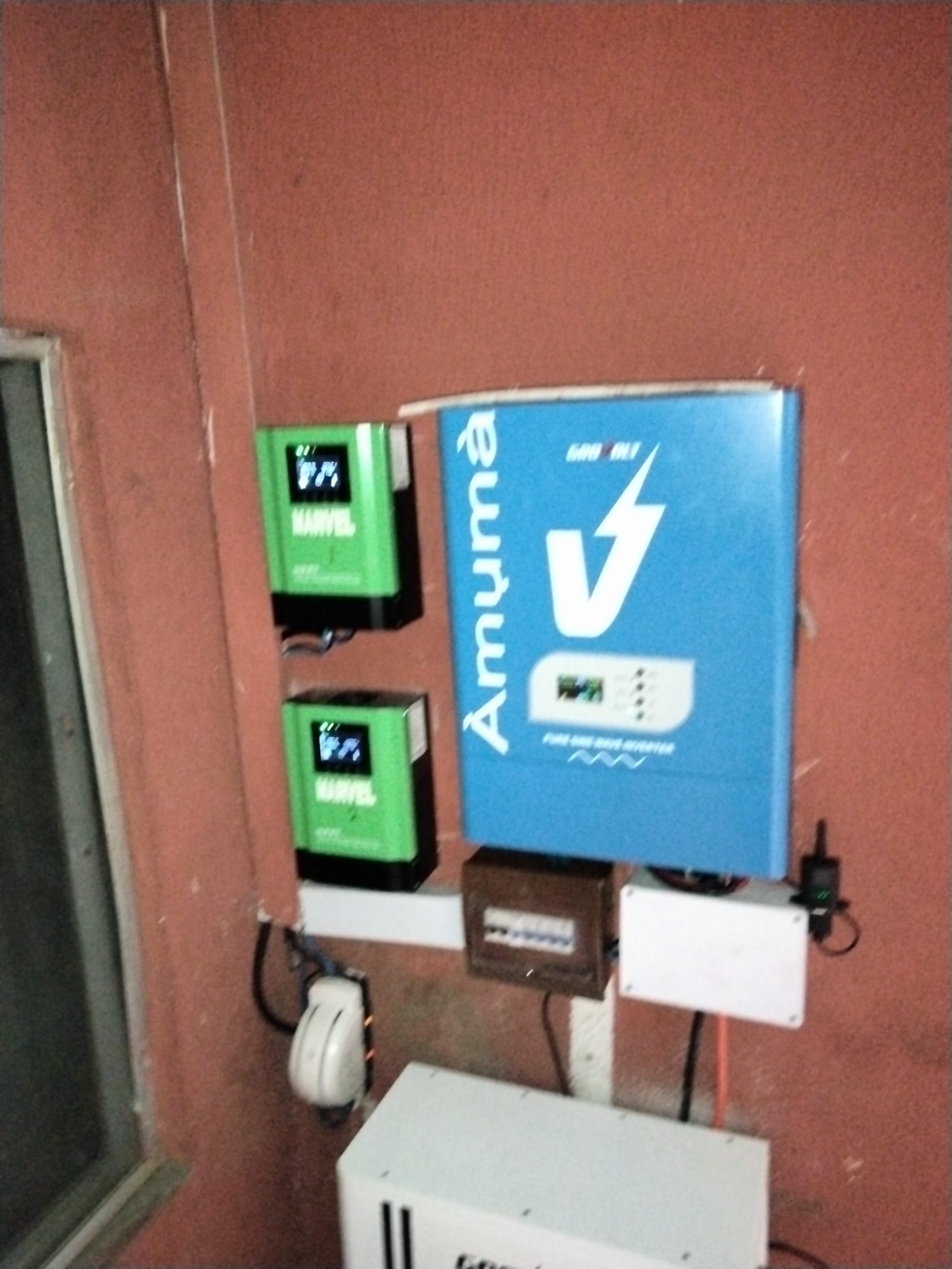 12kva inverter system with 18unit of 350watts solar panels 