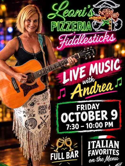 Andrea Delan at Leoni's Pizza at Fiddlesticks - Copy