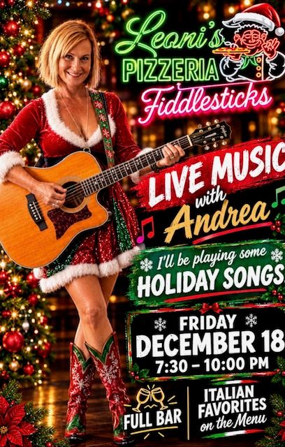 Andrea Delan at Leoni's Pizza at Fiddlesticks