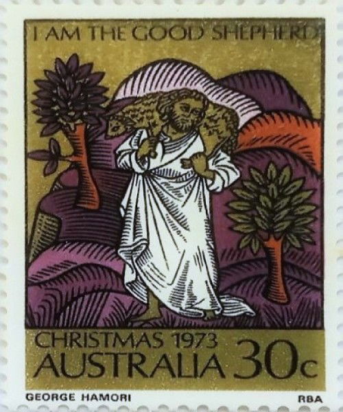 Ministry of Jesus on 1973 Australian Stamp 30c Denominated
