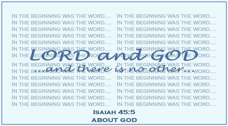 Day 190: Isaiah 45:5 - OT: God’s Names, Titles and Character
