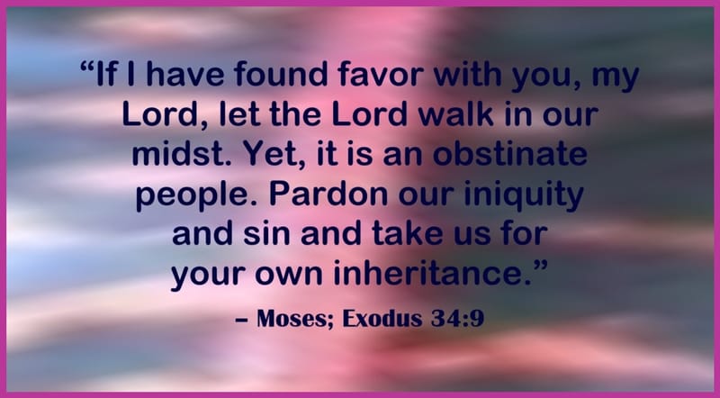 Day 231: Exodus 34:9 - Moses Quotes