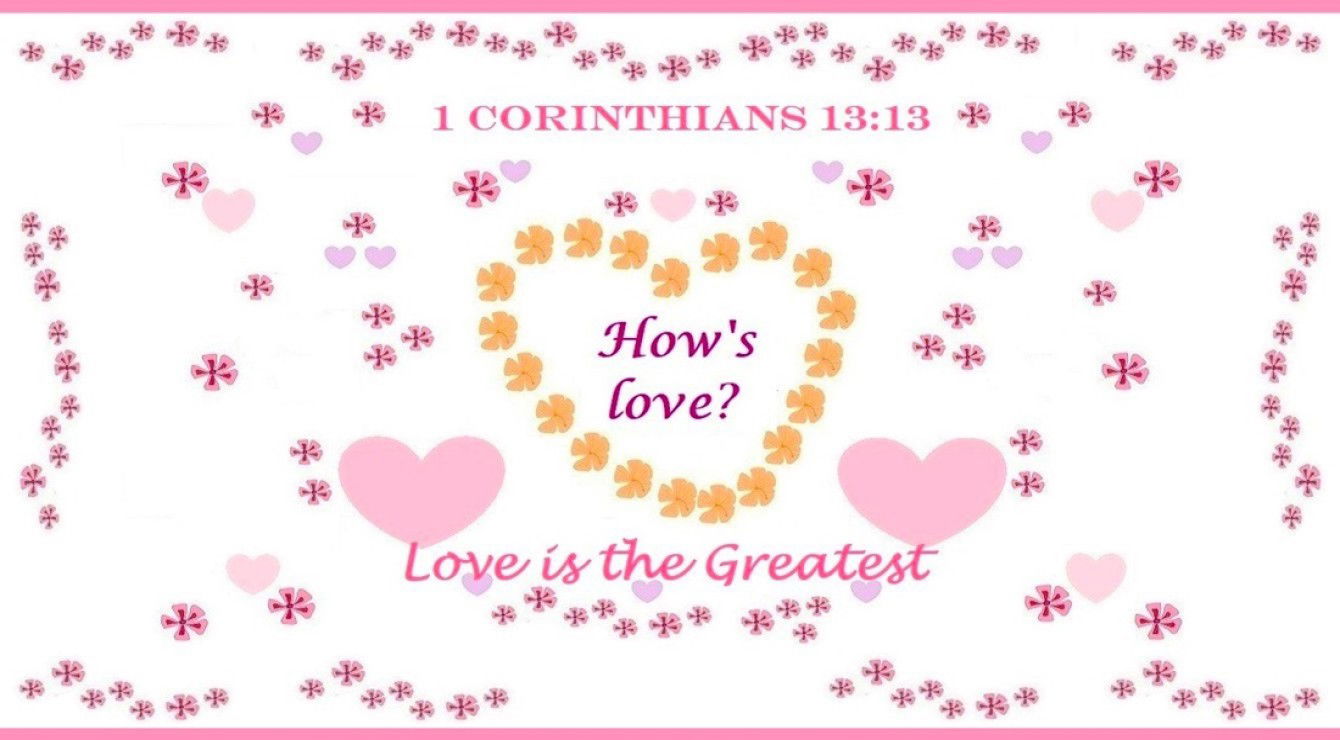 Image for the Article “More Artworks about the Corinthians Verses on Love” on Gallery C of the Faith Expressions Website